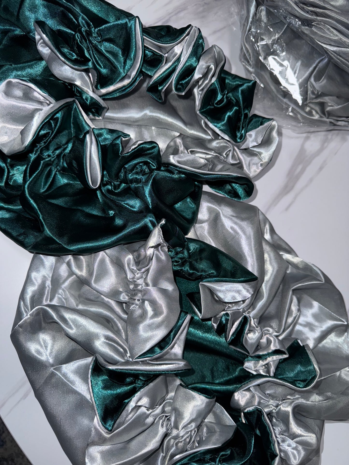 Silk Bonnet W/ Ruffles