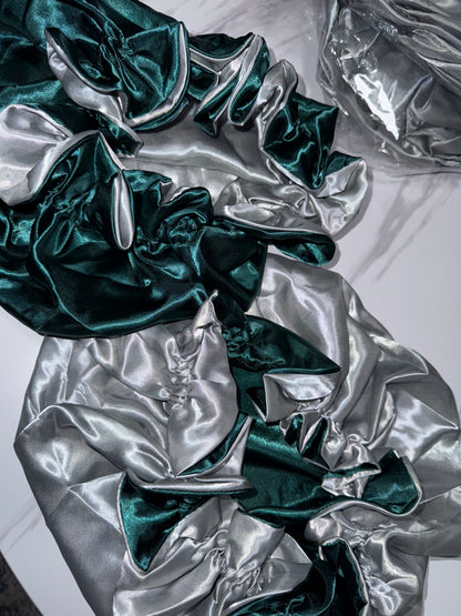 Silk Bonnet W/ Ruffles