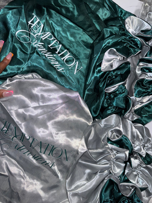 Silk Bonnet W/ Ruffles